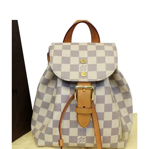 lv sperone bb|LOUIS VUITTON Damier Azur Sperone BB Backpack.